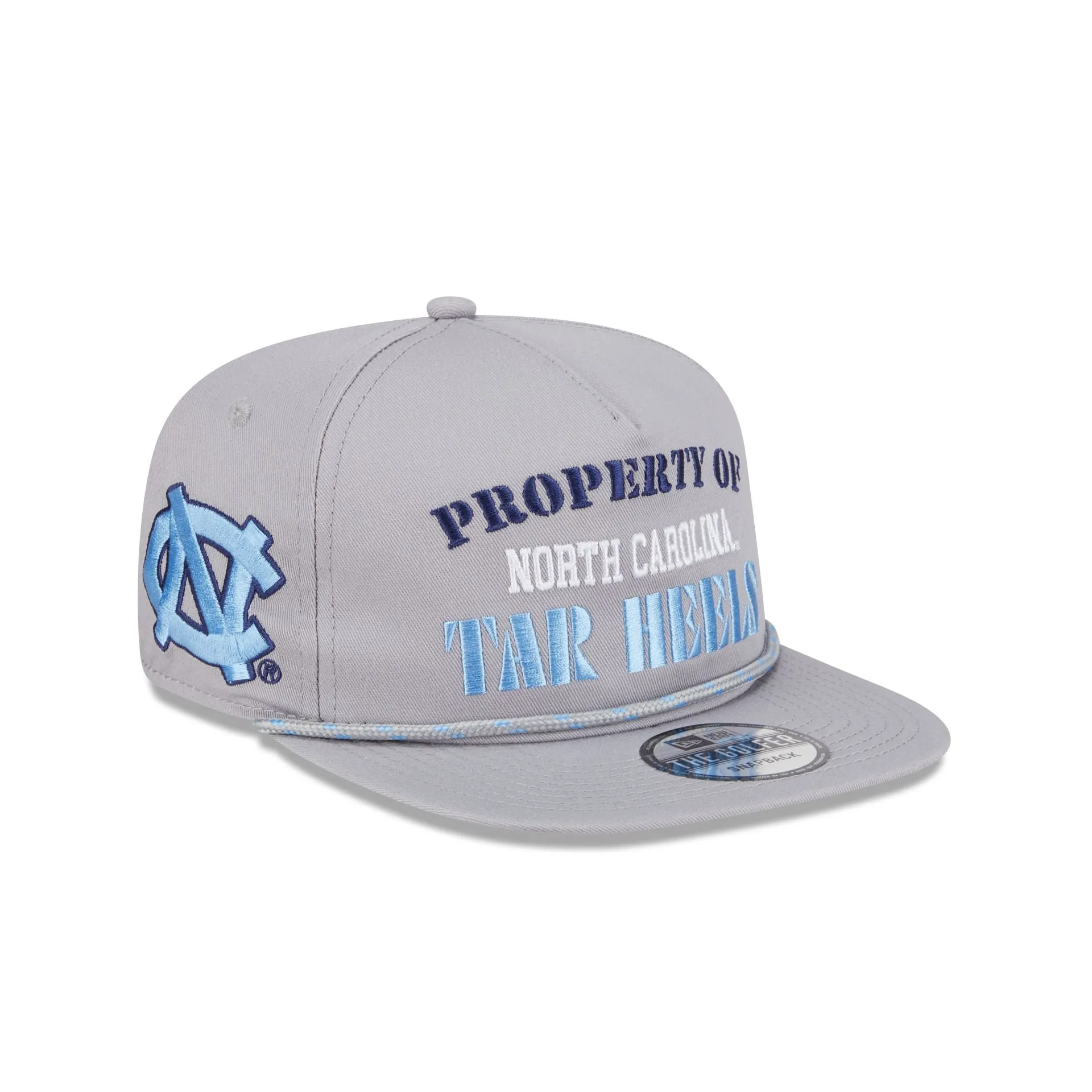 North Carolina Tar Heels Vintage Gray Rope Golfer Hat sold by New Era