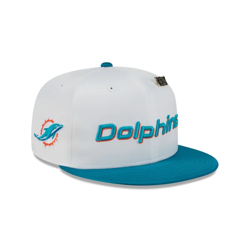 Miami Dolphins Spring Satin 59FIFTY Fitted Hat sold by New Era