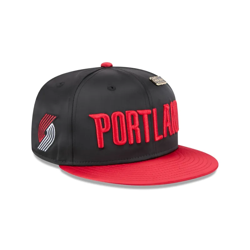 Portland Trail Blazers Spring Satin 59FIFTY Fitted Hat sold by New Era