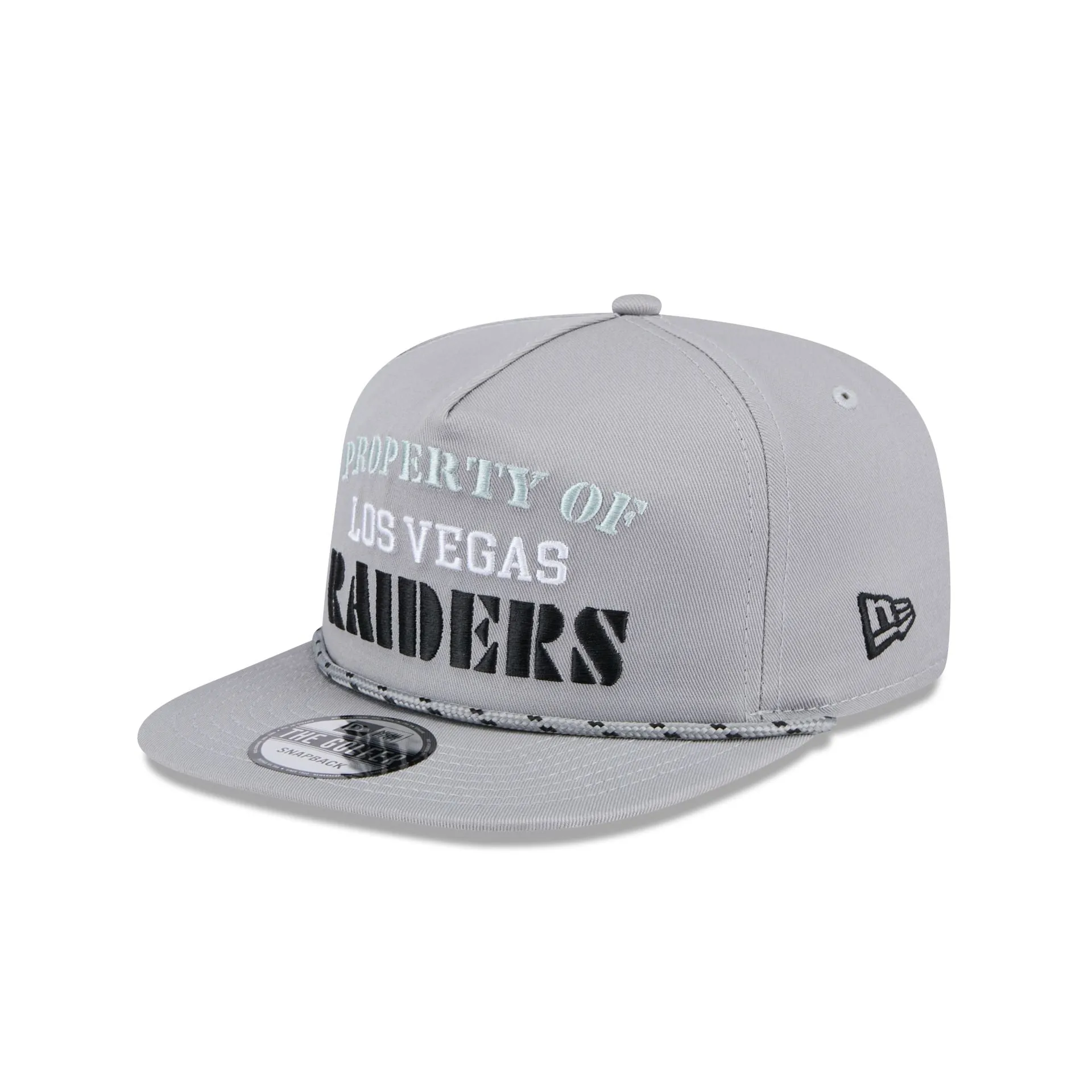 Las Vegas Raiders Vintage Gray Rope Golfer Hat sold by New Era product image thumbnail 3