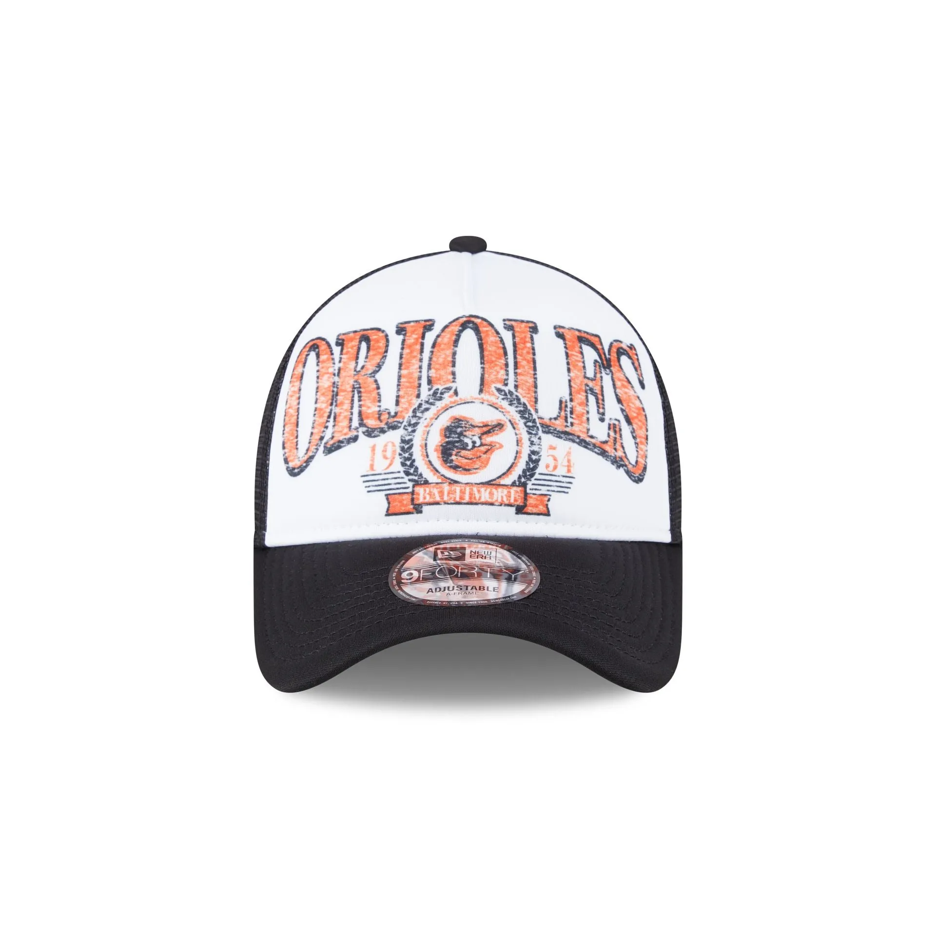 Baltimore Orioles Distressed 9FORTY A-Frame Trucker Hat sold by New Era product image thumbnail 2