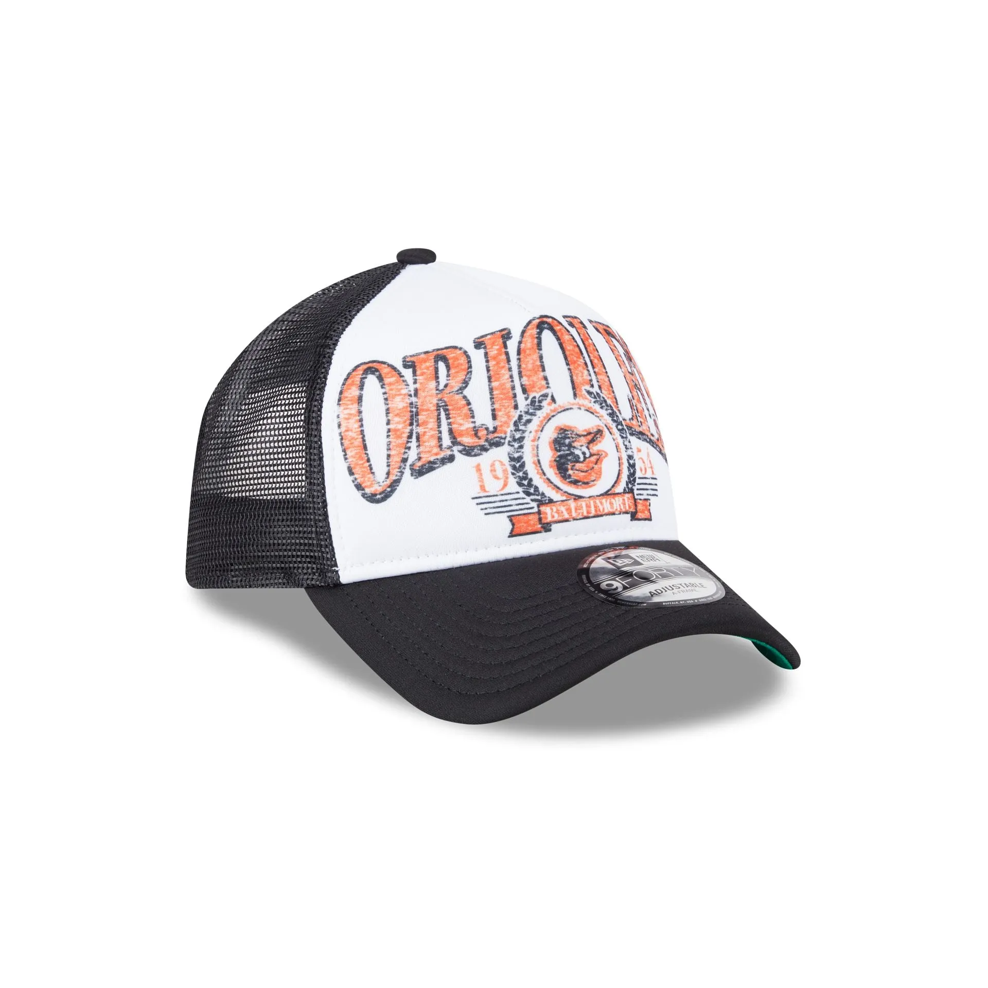 Baltimore Orioles Distressed 9FORTY A-Frame Trucker Hat sold by New Era product image thumbnail 3