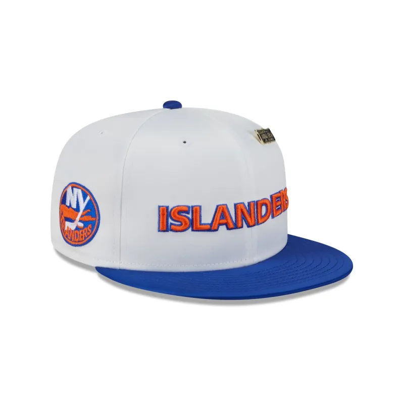 New York Islanders Spring Satin 59FIFTY Fitted Hat made by New Era