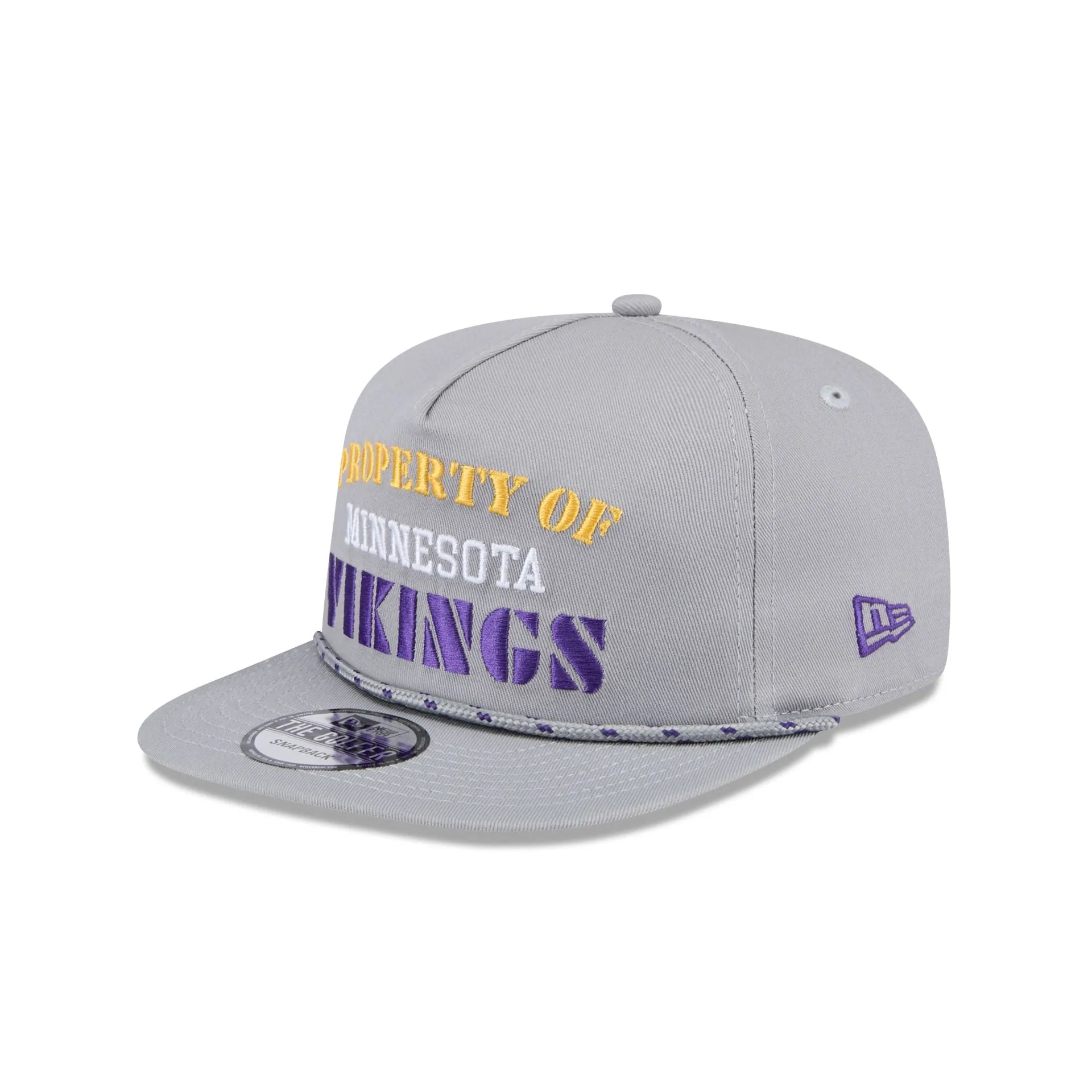 Minnesota Vikings Vintage Gray Rope Golfer Hat sold by New Era product image thumbnail 3
