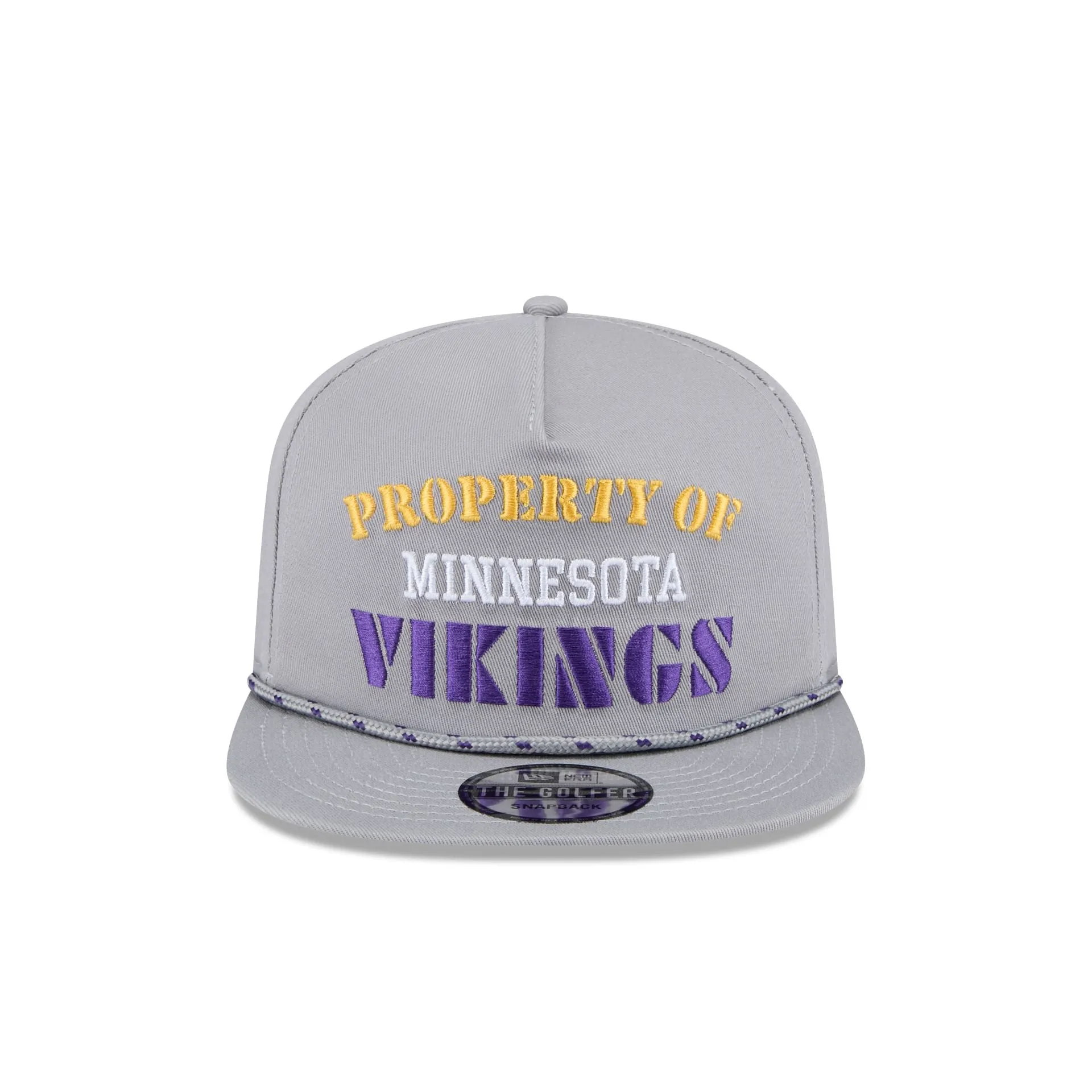 Minnesota Vikings Vintage Gray Rope Golfer Hat sold by New Era product image thumbnail 2