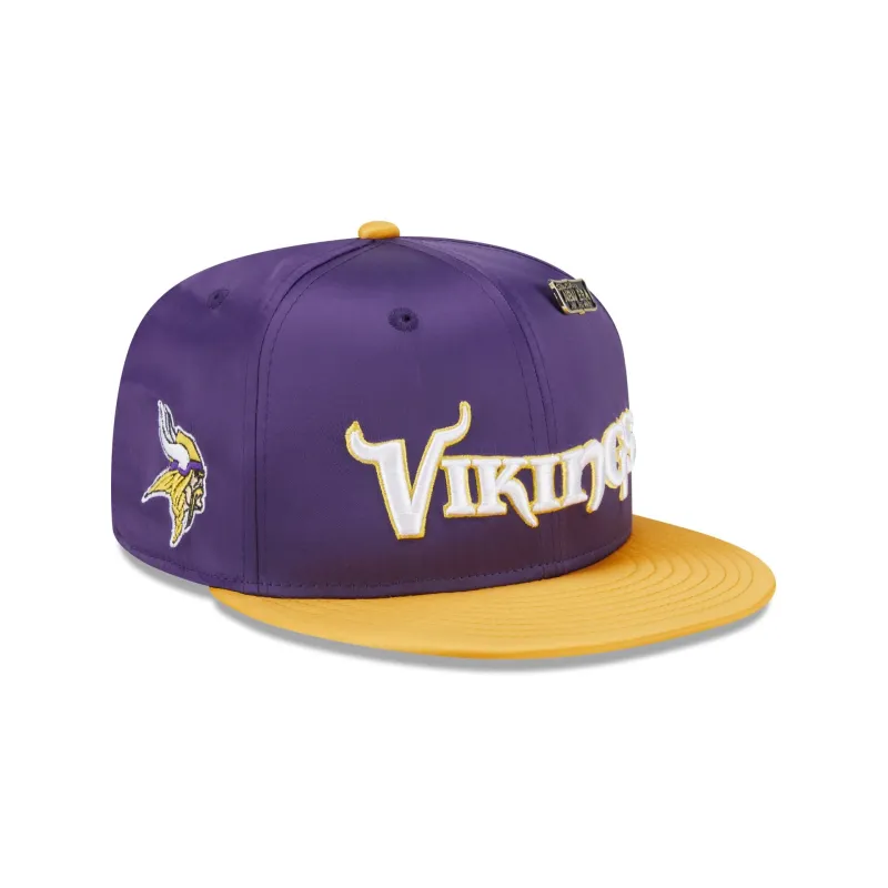Minnesota Vikings Spring Satin 59FIFTY Fitted Hat sold by New Era