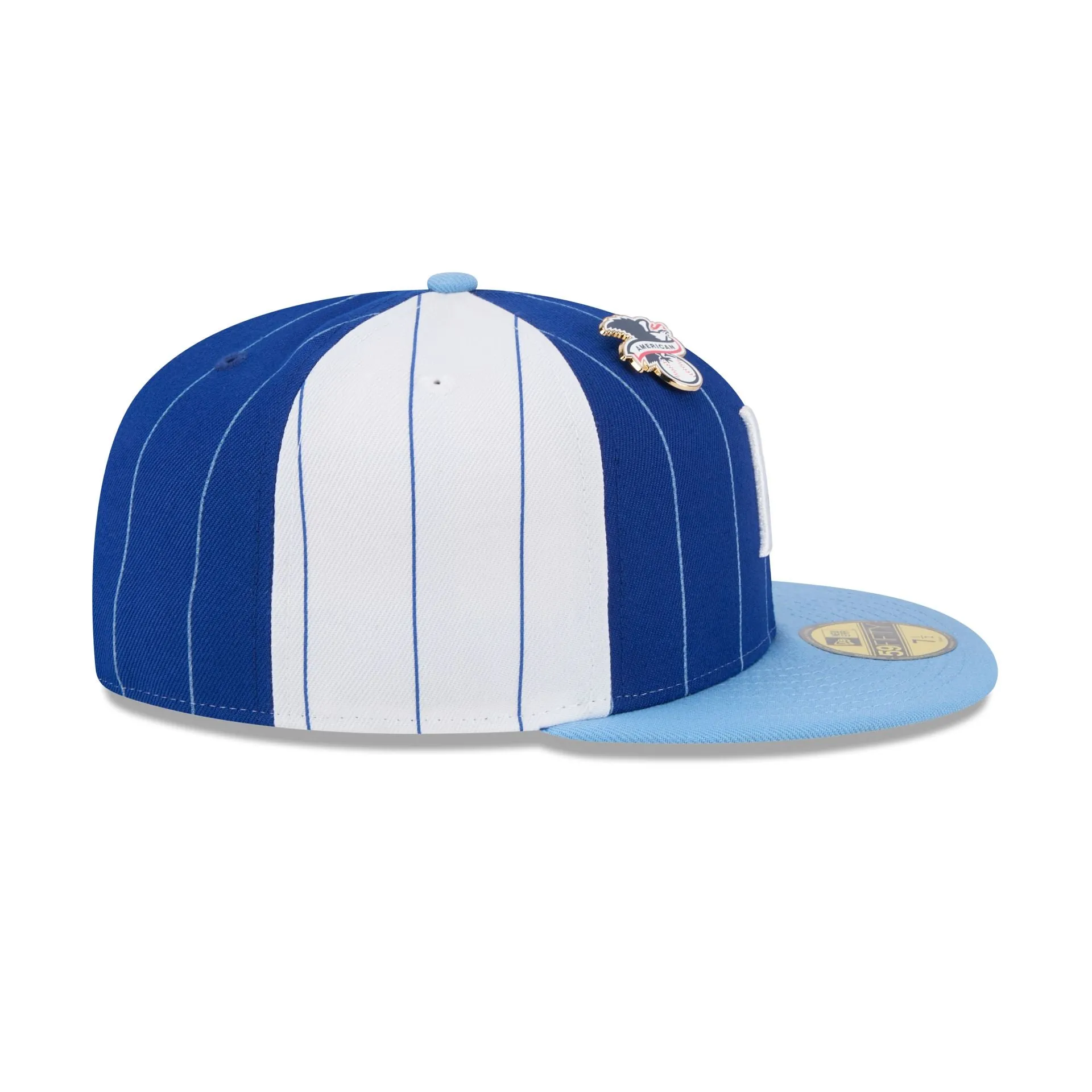Kansas City Royals Pinstripe League Pin 59FIFTY Fitted Hat sold by New Era product image thumbnail 5