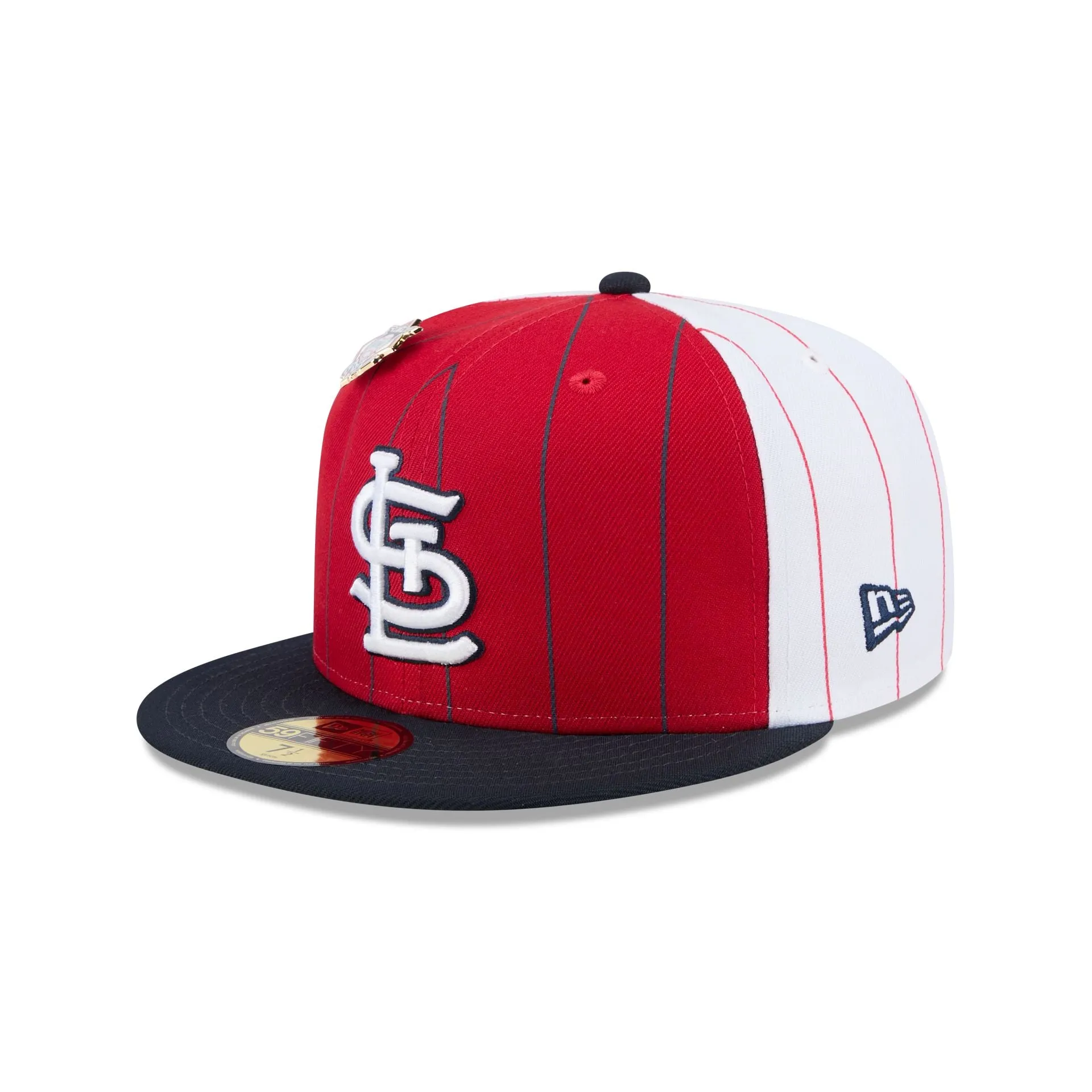 St. Louis Cardinals Pinstripe League Pin 59FIFTY Fitted Hat sold by New Era