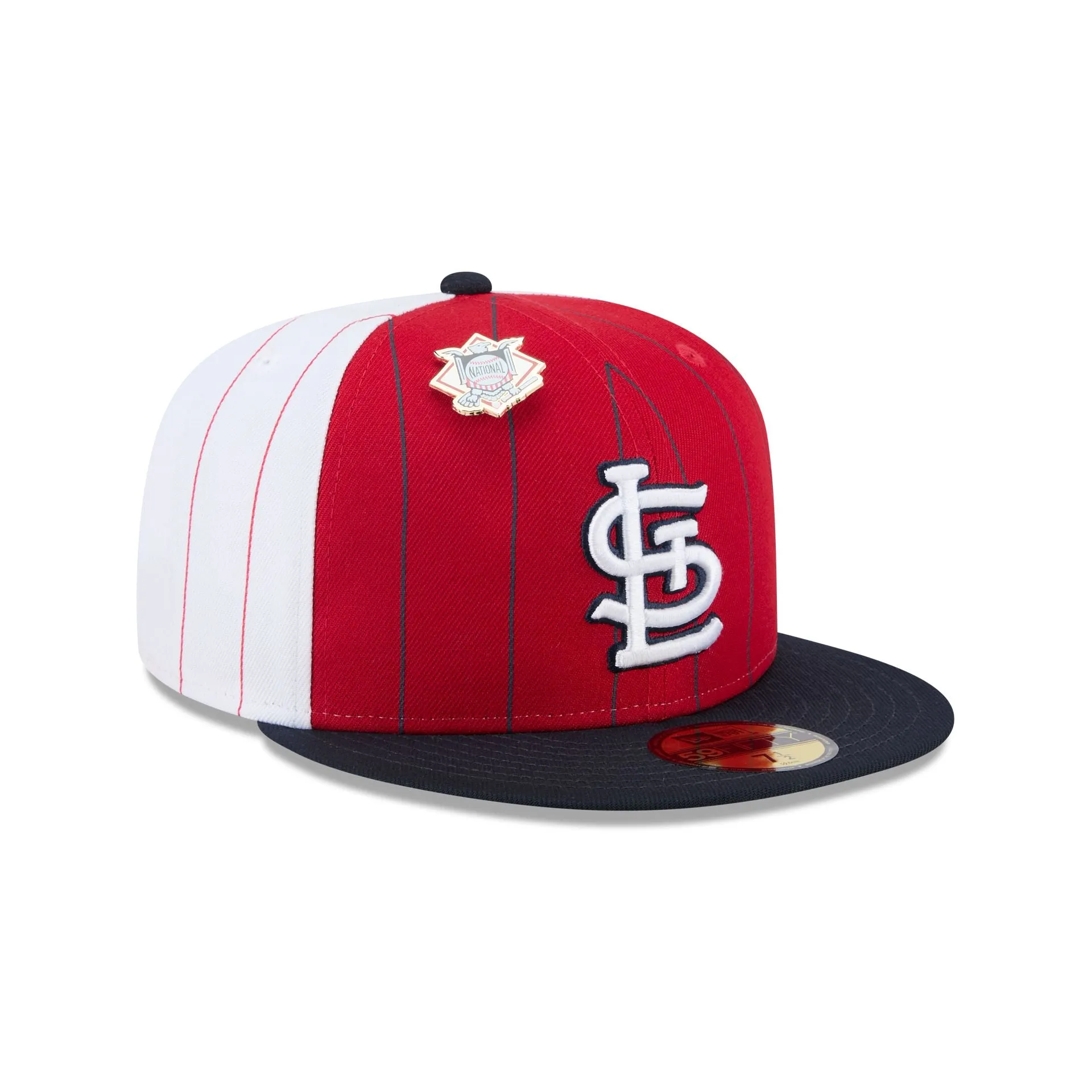 St. Louis Cardinals Pinstripe League Pin 59FIFTY Fitted Hat sold by New Era product image thumbnail 3