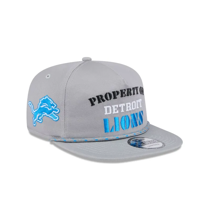 Detroit Lions Vintage Gray Rope Golfer Hat sold by New Era