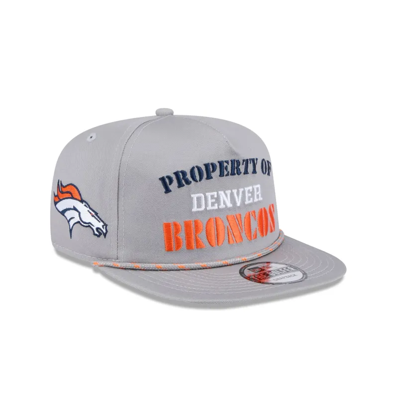 Denver Broncos Vintage Gray Rope Golfer Hat sold by New Era