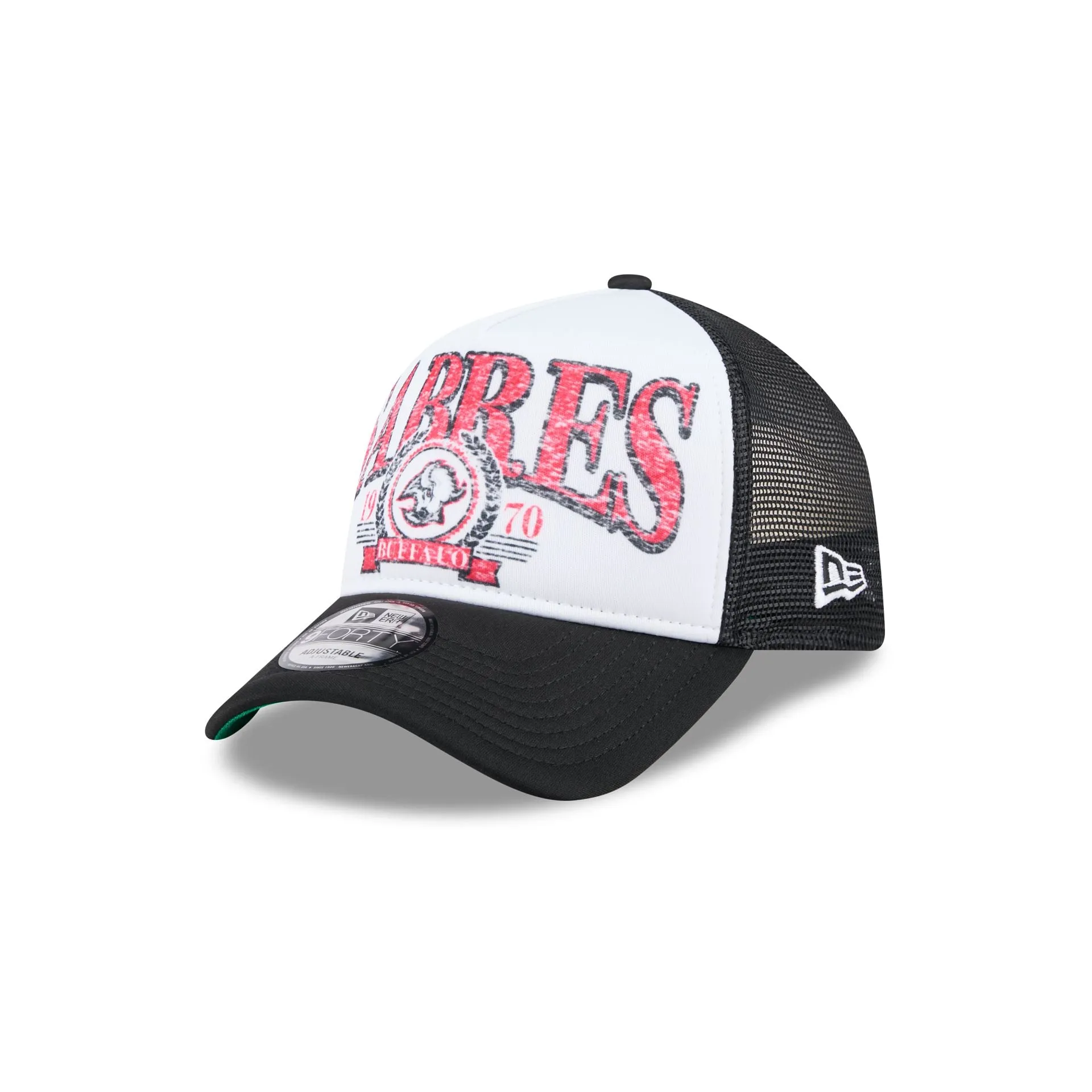 Buffalo Sabres Distressed Alternate 9FORTY A-Frame Trucker Hat sold by New Era