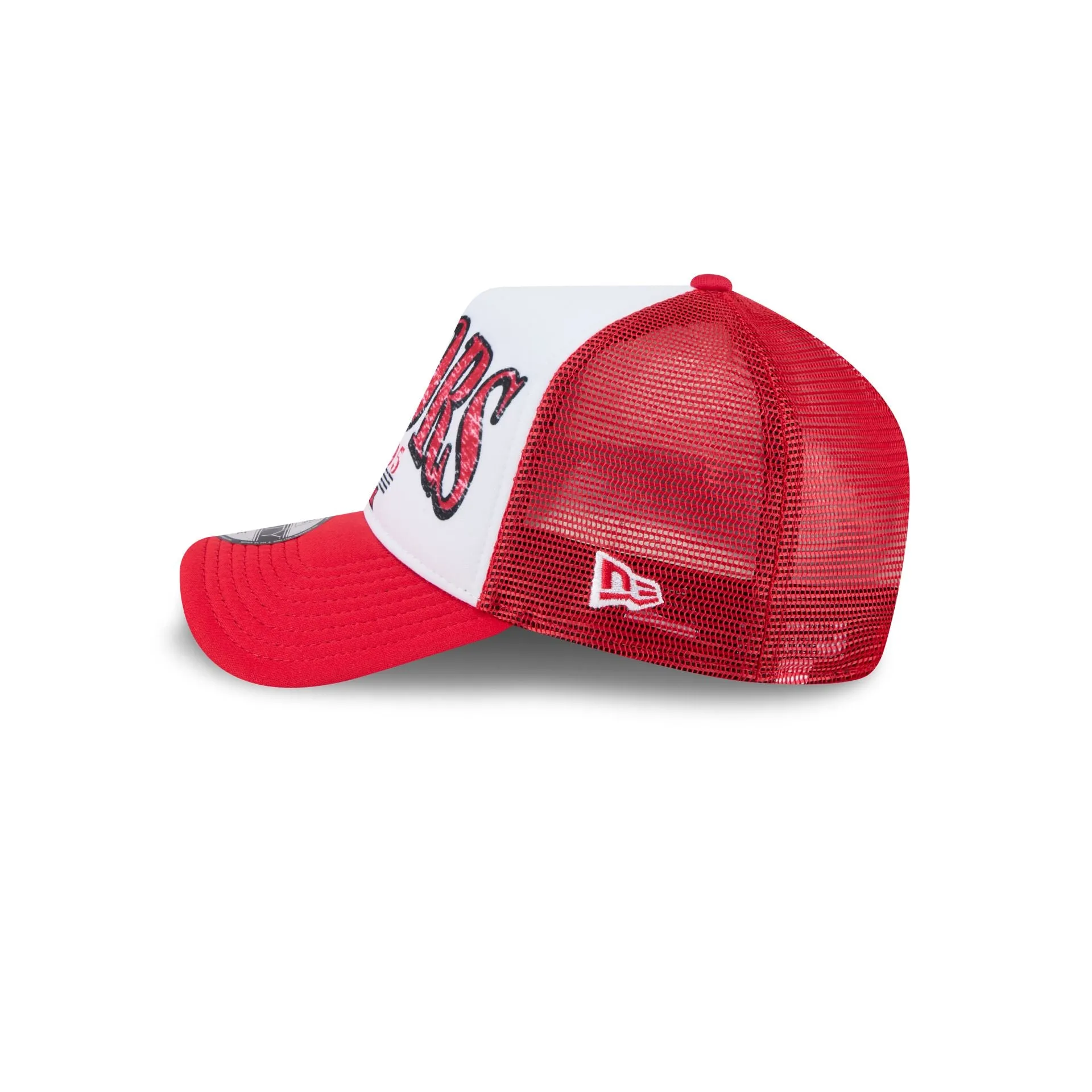 Toronto Raptors Distressed 9FORTY A-Frame Trucker Hat sold by New Era product image thumbnail 4