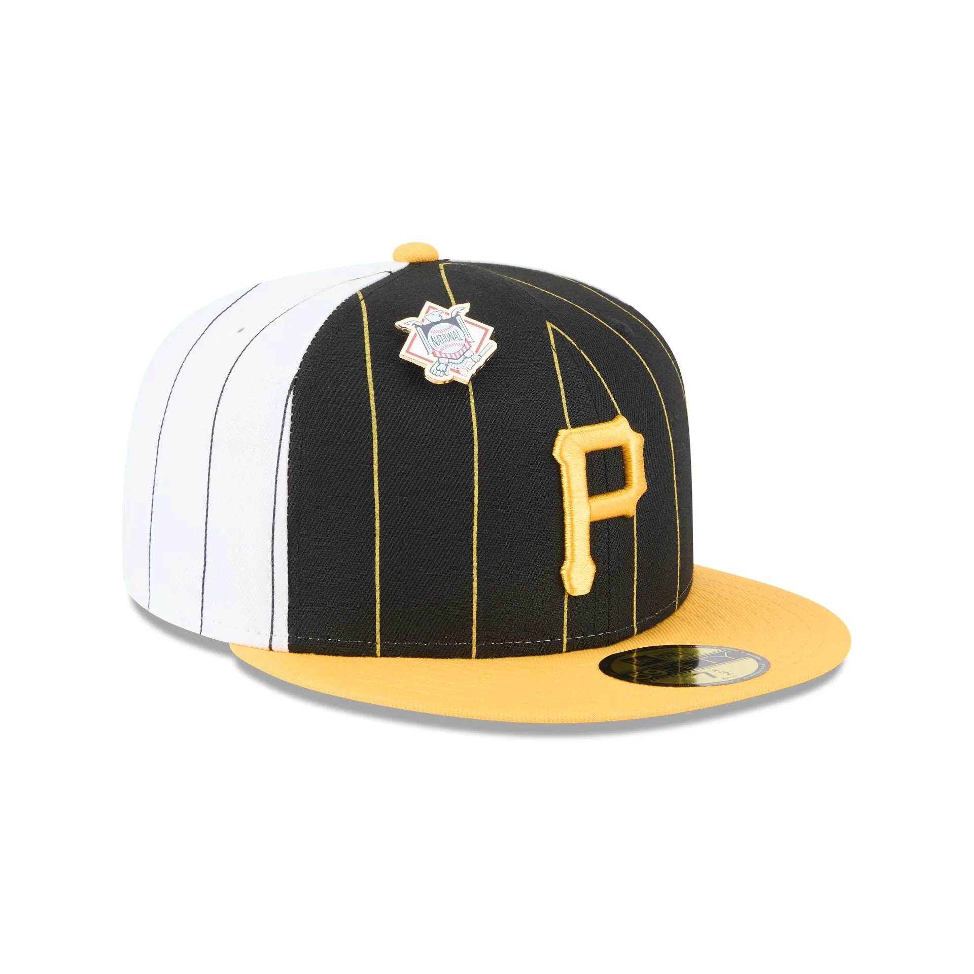 Pittsburgh Pirates Pinstripe League Pin 59FIFTY Fitted Hat sold by New Era product image thumbnail 3