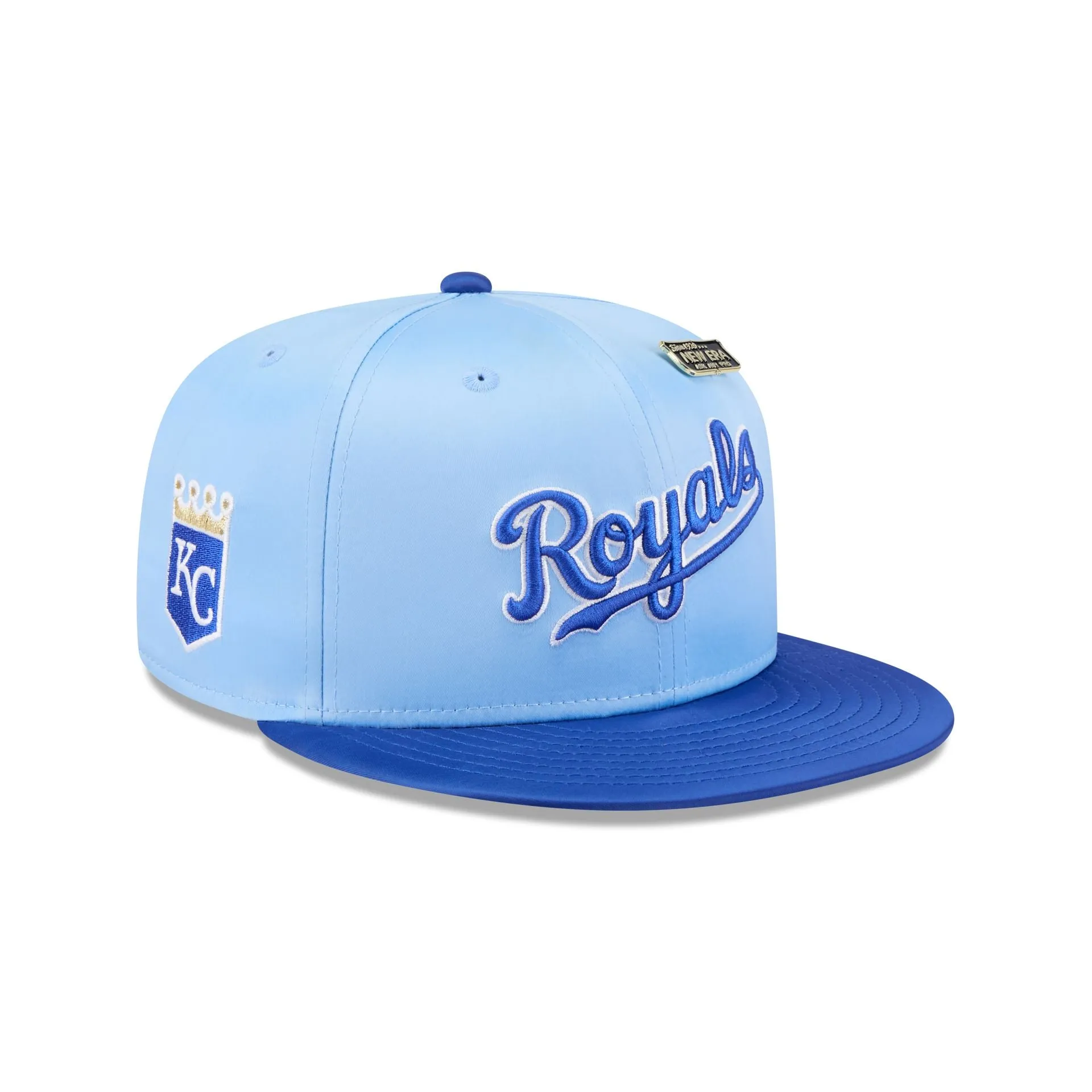 Kansas City Royals Spring Satin 59FIFTY Fitted Hat sold by New Era