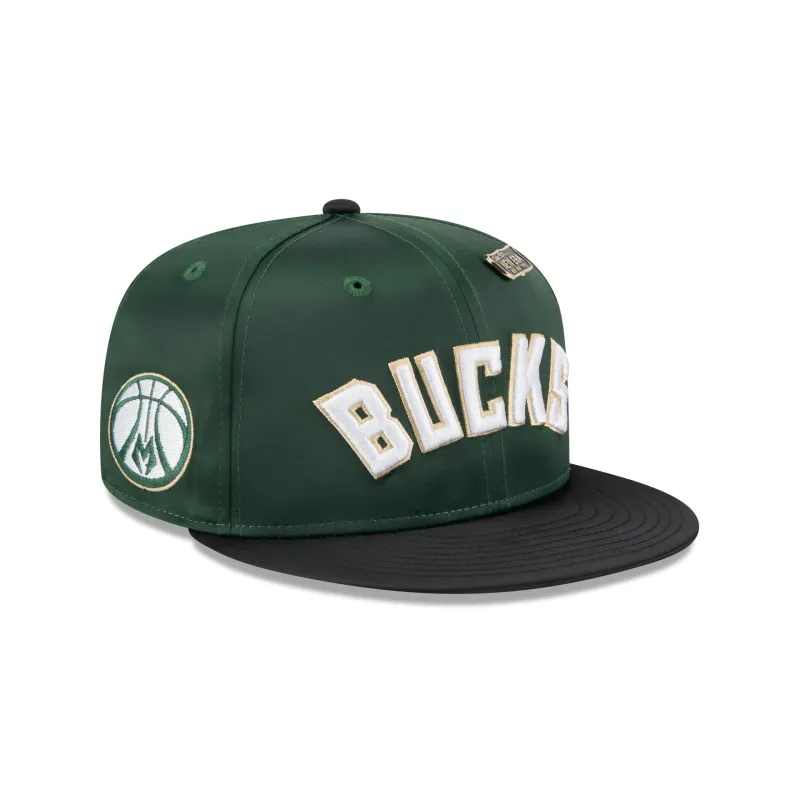Milwaukee Bucks Spring Satin 59FIFTY Fitted Hat sold by New Era