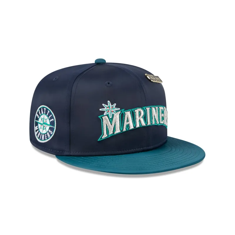 Seattle Mariners Spring Satin 59FIFTY Fitted Hat sold by New Era