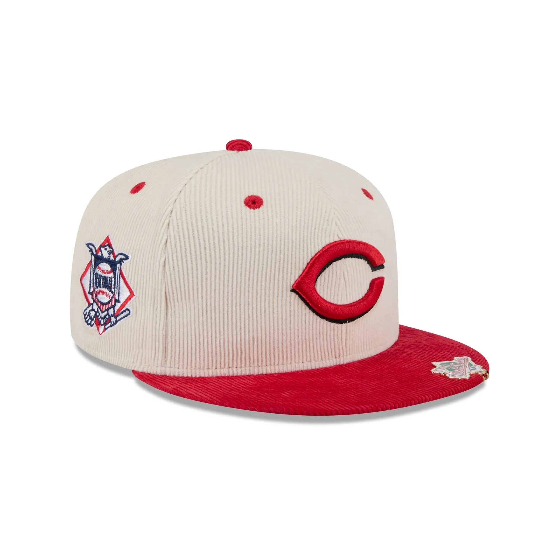 Cincinnati Reds Two Tone Cord 59FIFTY Fitted Hat sold by New Era