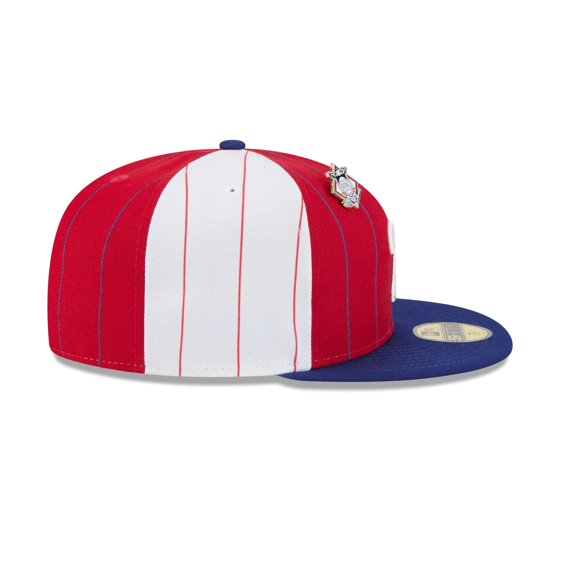 Philadelphia Phillies Pinstripe League Pin 59FIFTY Fitted Hat sold by New Era product image thumbnail 5
