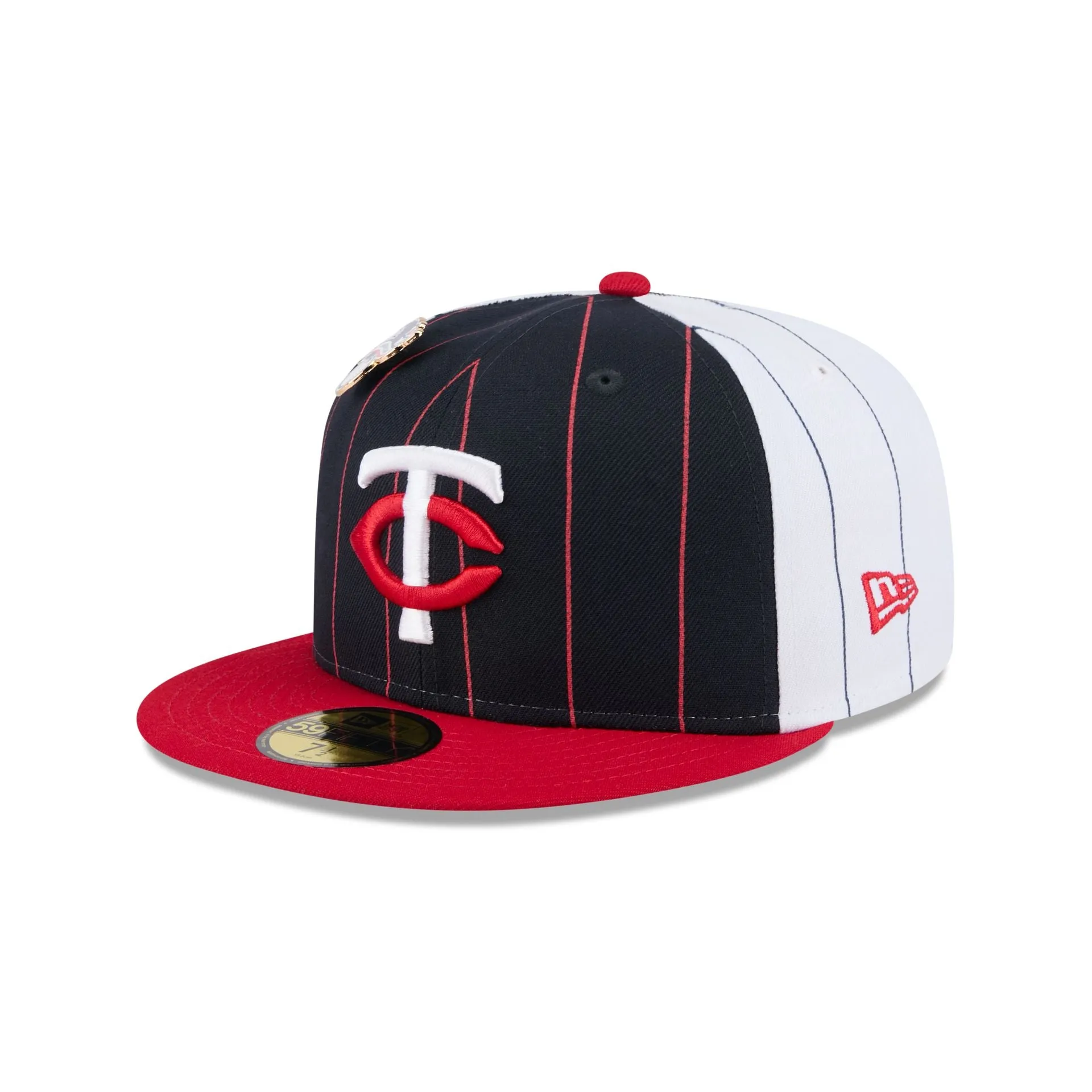 Minnesota Twins Pinstripe League Pin 59FIFTY Fitted Hat sold by New Era