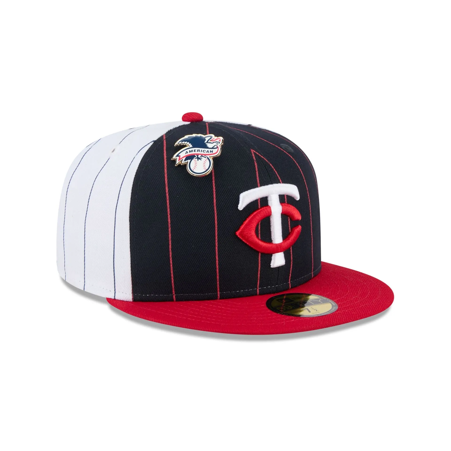 Minnesota Twins Pinstripe League Pin 59FIFTY Fitted Hat sold by New Era product image thumbnail 3