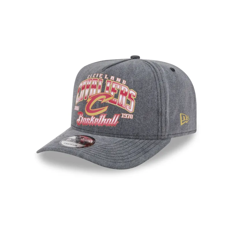 Cleveland Cavaliers Washed 9FIFTY A-Frame Snapback Hat sold by New Era