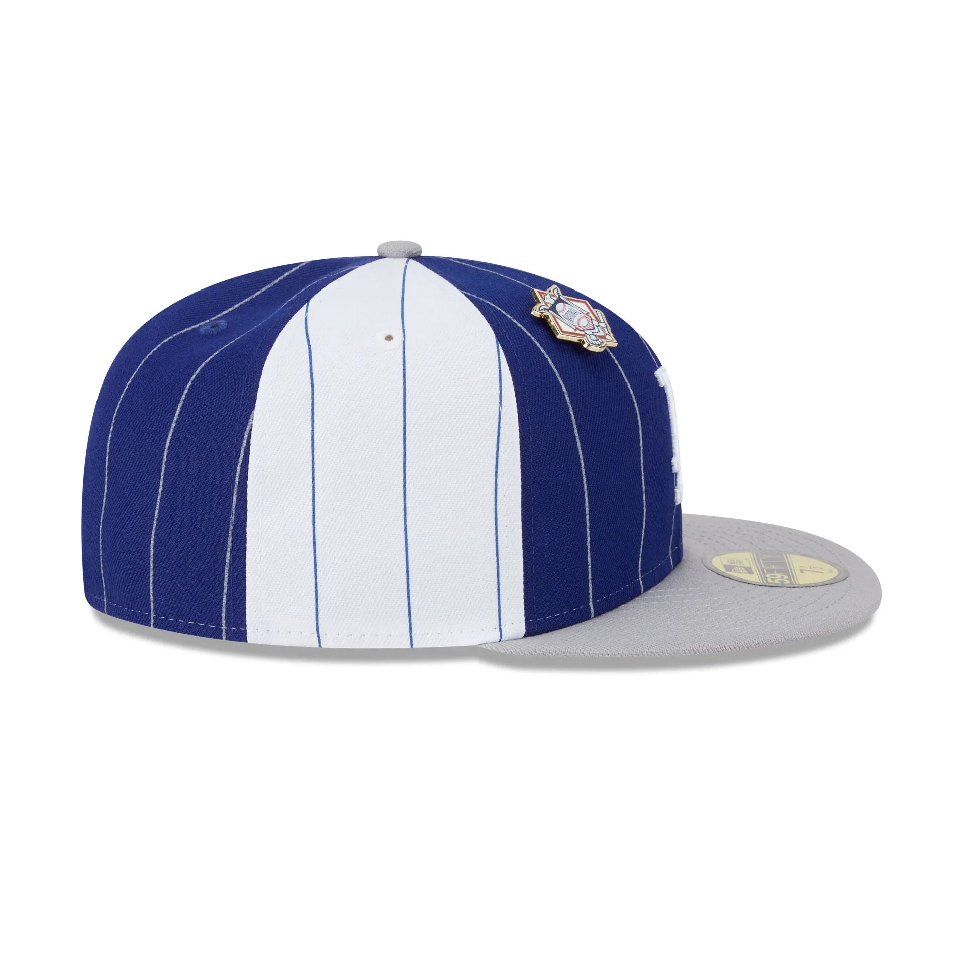 Los Angeles Dodgers Pinstripe League Pin 59FIFTY Fitted Hat sold by New Era product image thumbnail 5