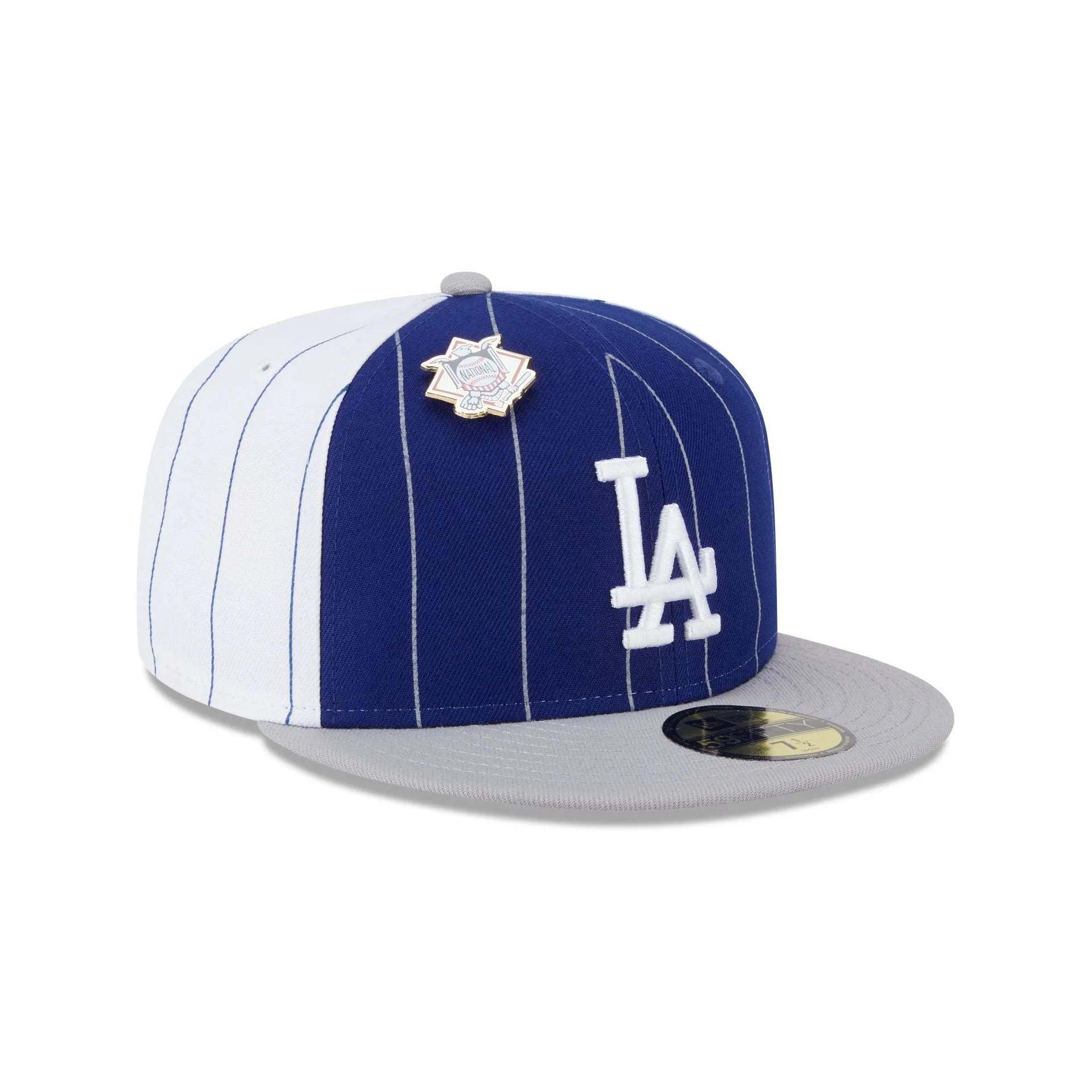 Los Angeles Dodgers Pinstripe League Pin 59FIFTY Fitted Hat sold by New Era product image thumbnail 3
