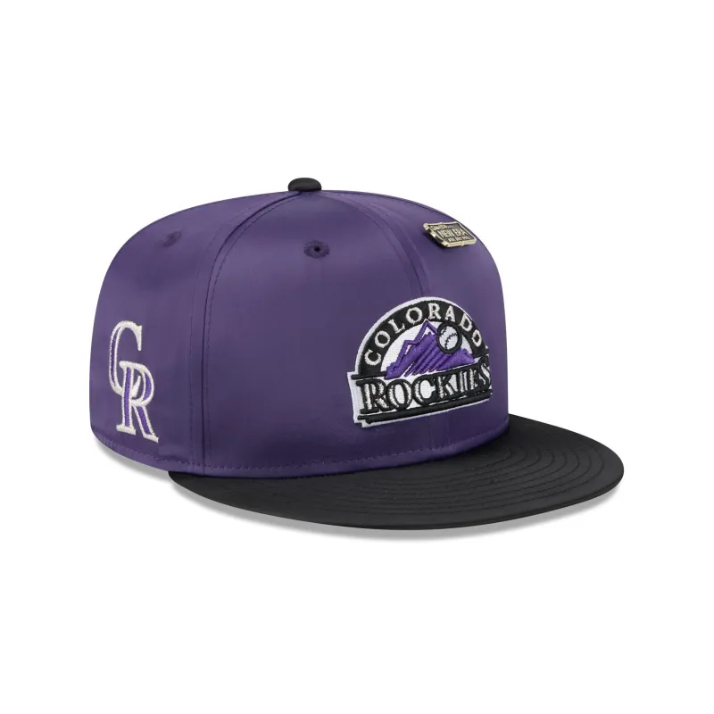 Colorado Rockies Spring Satin 59FIFTY Fitted Hat sold by New Era