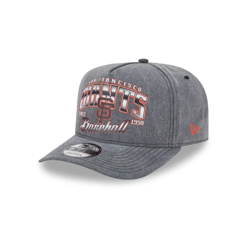 San Francisco Giants Washed 9FIFTY A-Frame Snapback Hat sold by New Era