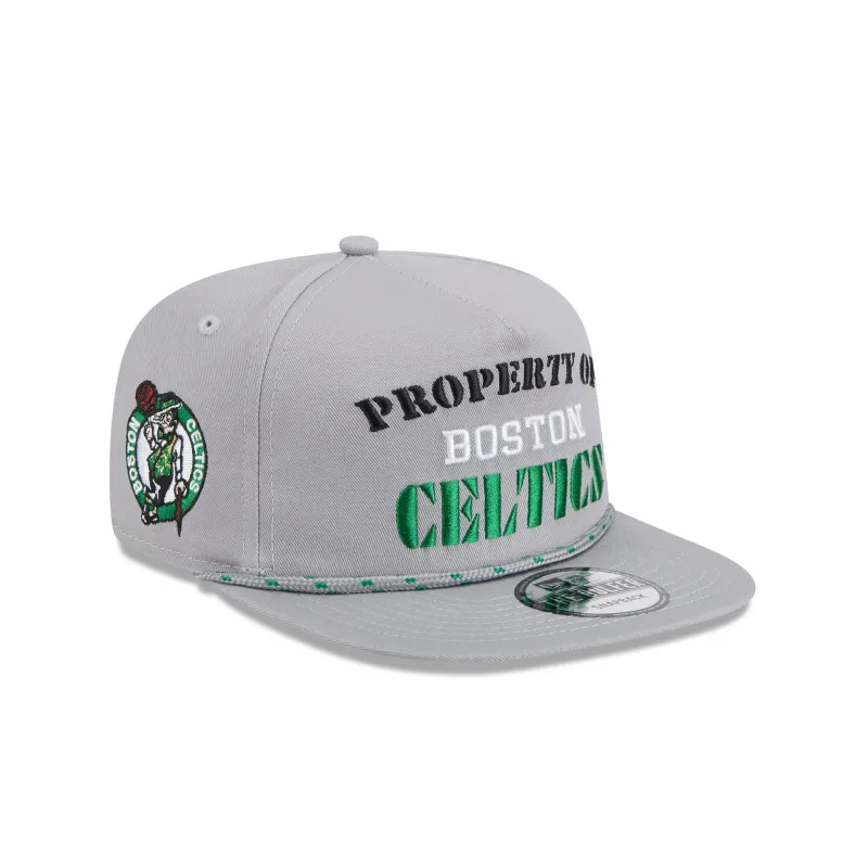 Boston Celtics Vintage Gray Rope Golfer Hat sold by New Era