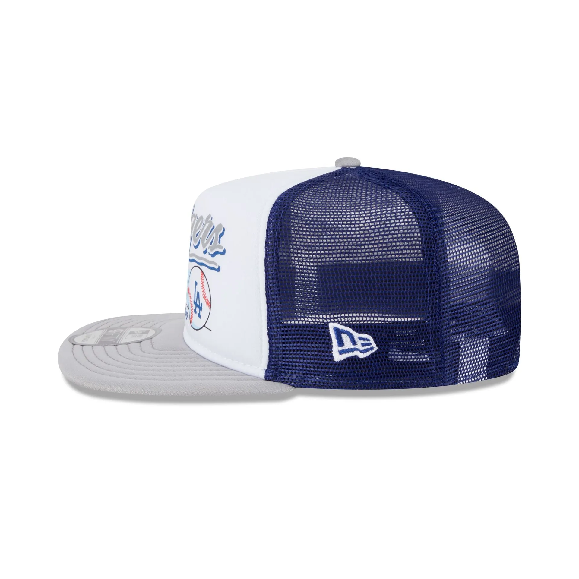 Los Angeles Dodgers Retro Script 9FIFTY A-Frame Trucker Hat sold by New Era product image thumbnail 4