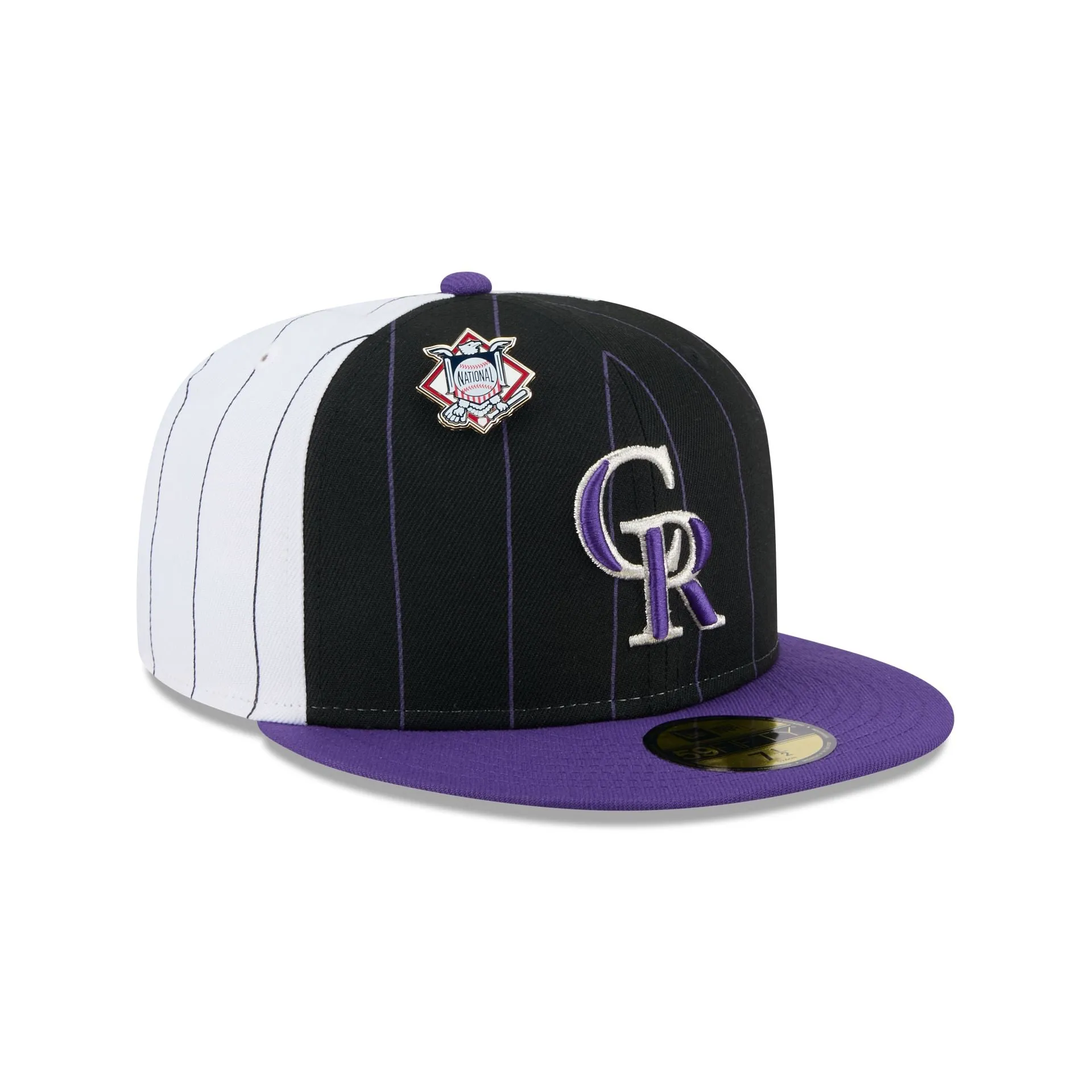 Colorado Rockies Pinstripe League Pin 59FIFTY Fitted Hat sold by New Era product image thumbnail 3