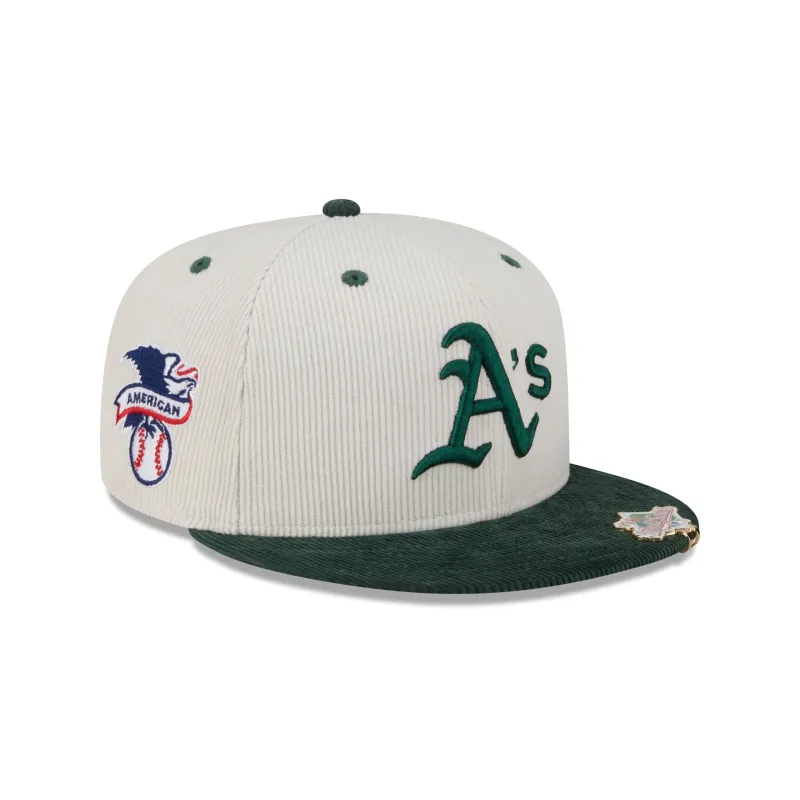 Athletics Two Tone Cord 59FIFTY Fitted Hat sold by New Era