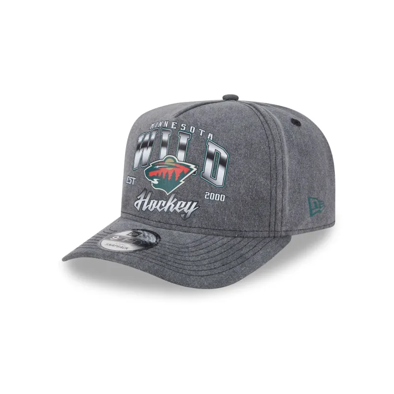Minnesota Wild Washed 9FIFTY A-Frame Snapback Hat sold by New Era