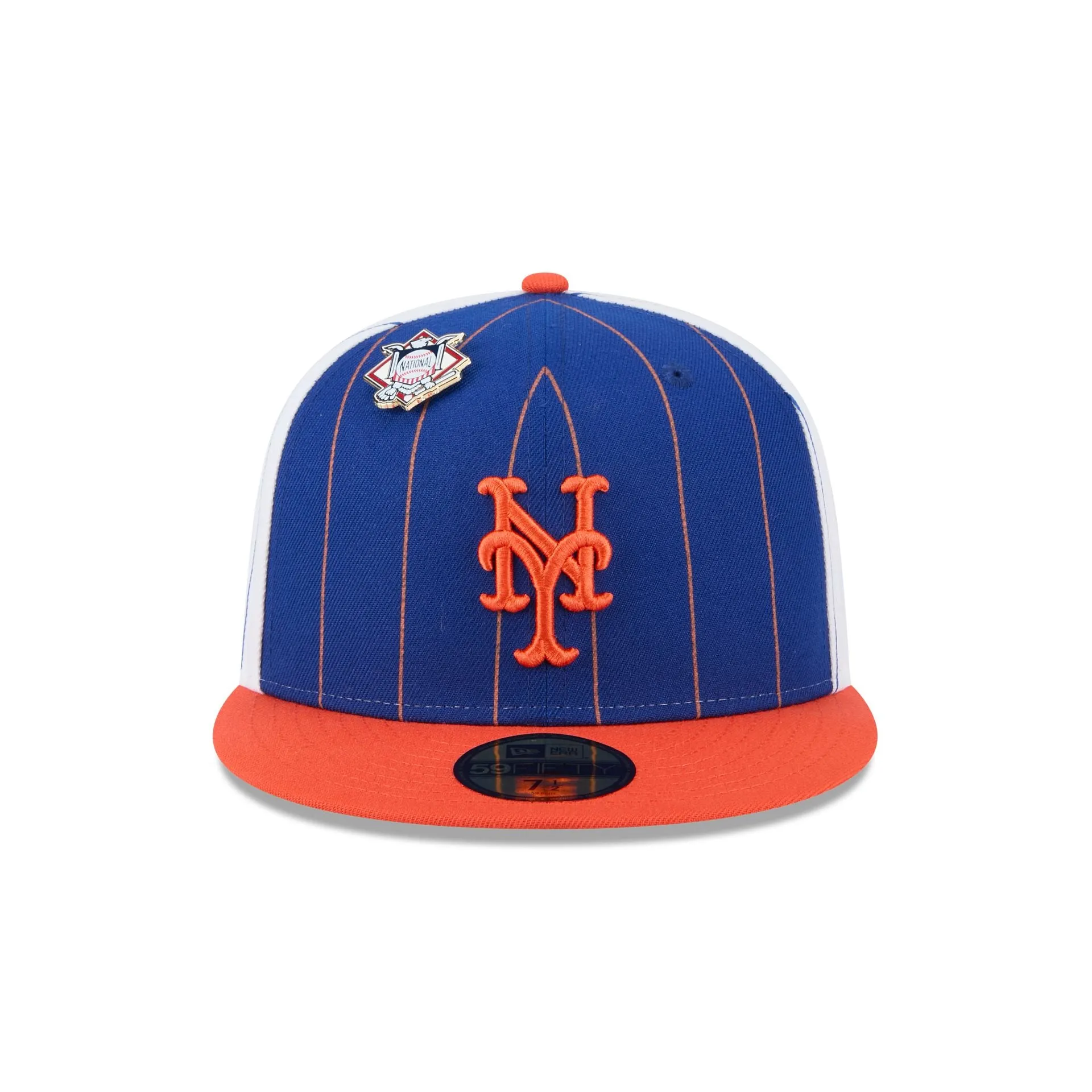 New York Mets Pinstripe League Pin 59FIFTY Fitted Hat sold by New Era product image thumbnail 2