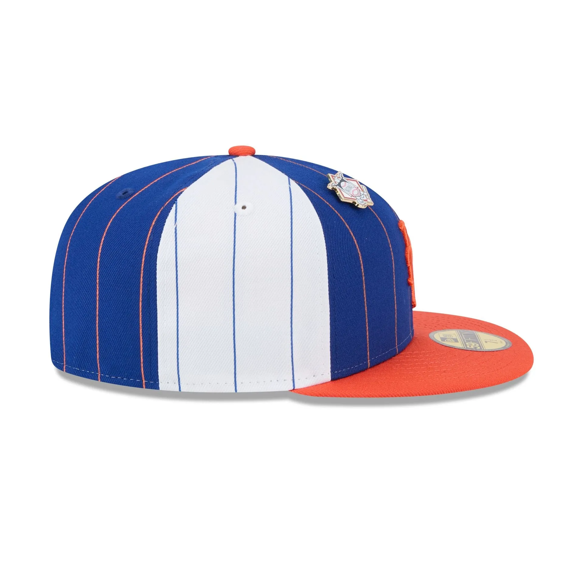 New York Mets Pinstripe League Pin 59FIFTY Fitted Hat sold by New Era product image thumbnail 5