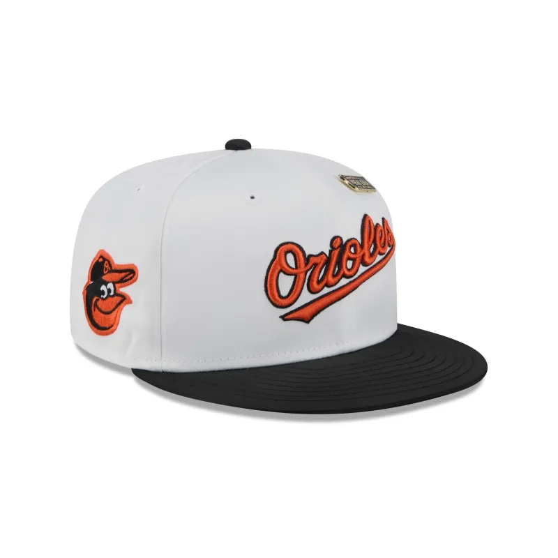 Baltimore Orioles Spring Satin 59FIFTY Fitted Hat sold by New Era