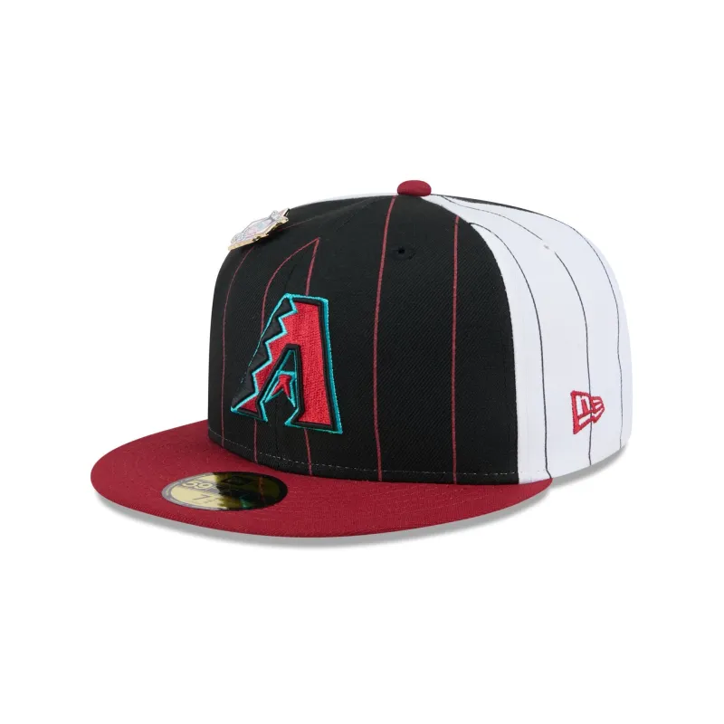 Arizona Diamondbacks Pinstripe League Pin 59FIFTY Fitted Hat sold by New Era