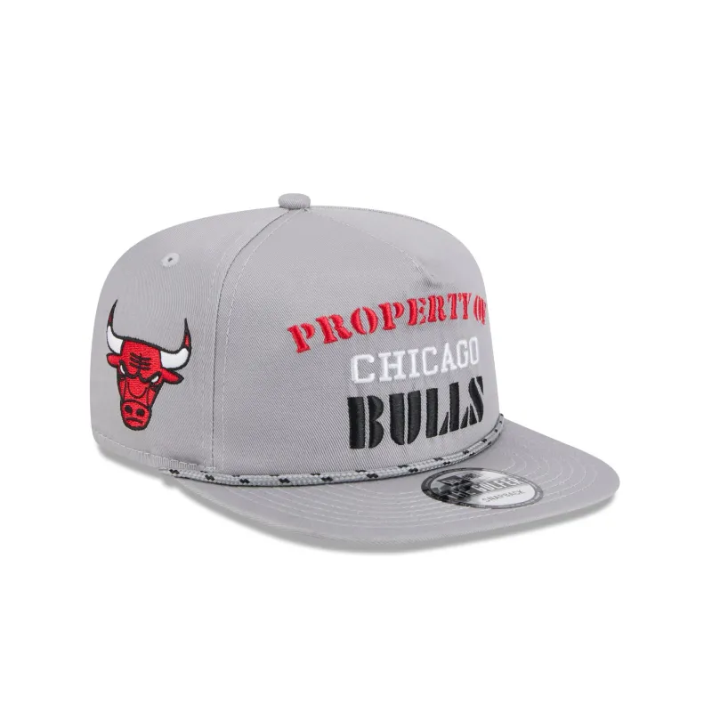 Chicago Bulls Vintage Gray Rope Golfer Hat sold by New Era