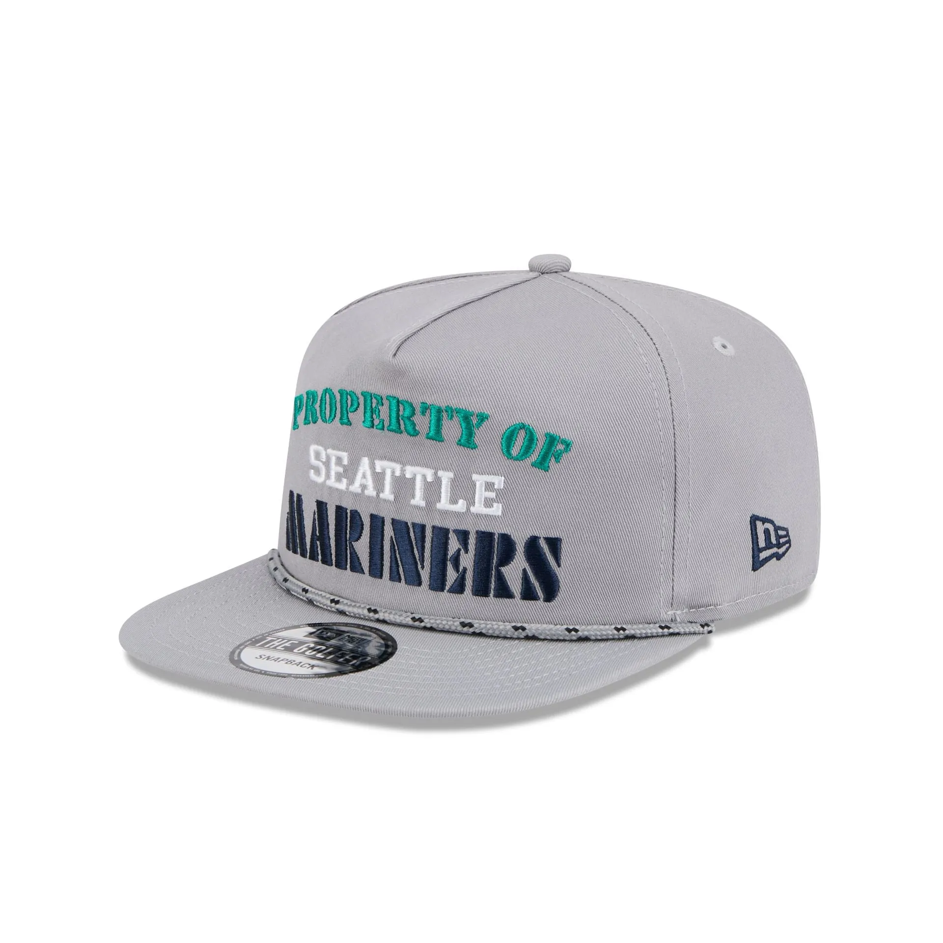 Seattle Mariners Vintage Gray Rope Golfer Hat sold by New Era product image thumbnail 3