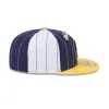Milwaukee Brewers Pinstripe League Pin 59FIFTY Fitted Hat sold by New Era