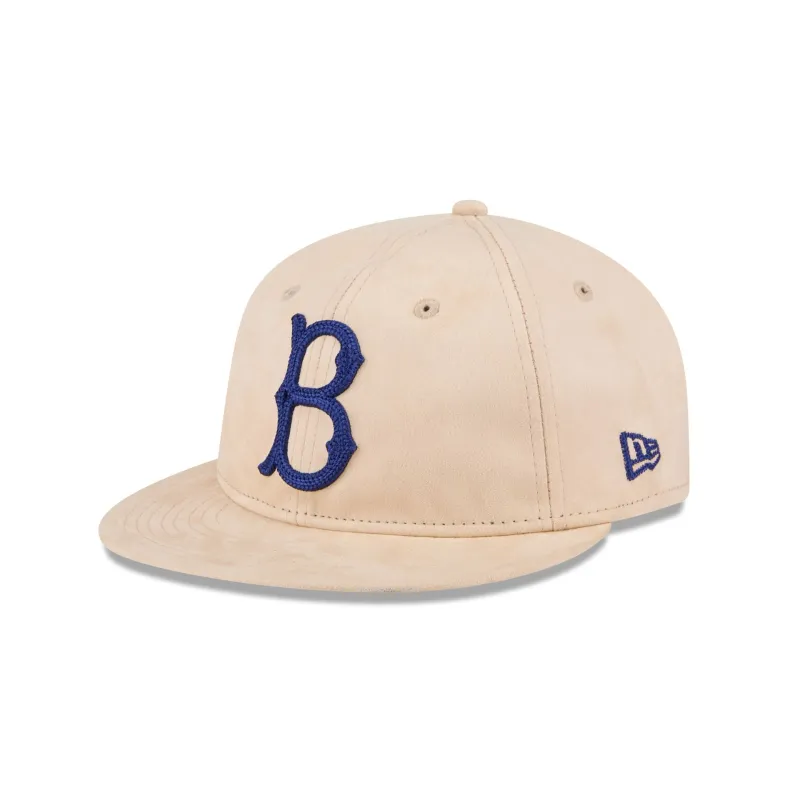 Brooklyn Dodgers Stone Suede Retro Crown 9FIFTY Snapback Hat sold by New Era