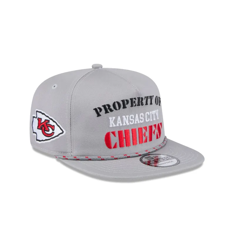 Kansas City Chiefs Vintage Gray Rope Golfer Hat sold by New Era