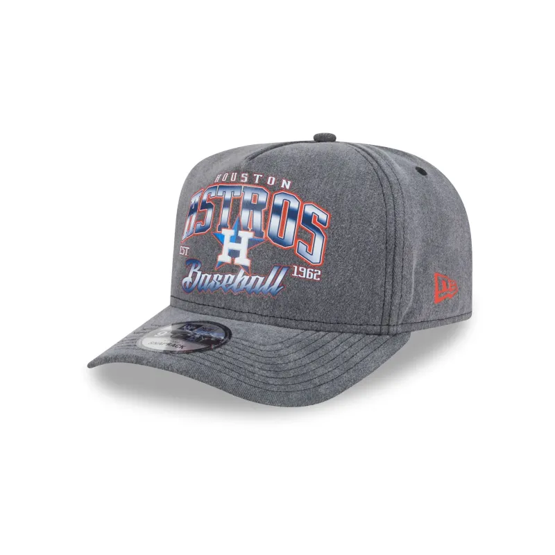 Houston Astros Washed 9FIFTY A-Frame Snapback Hat sold by New Era