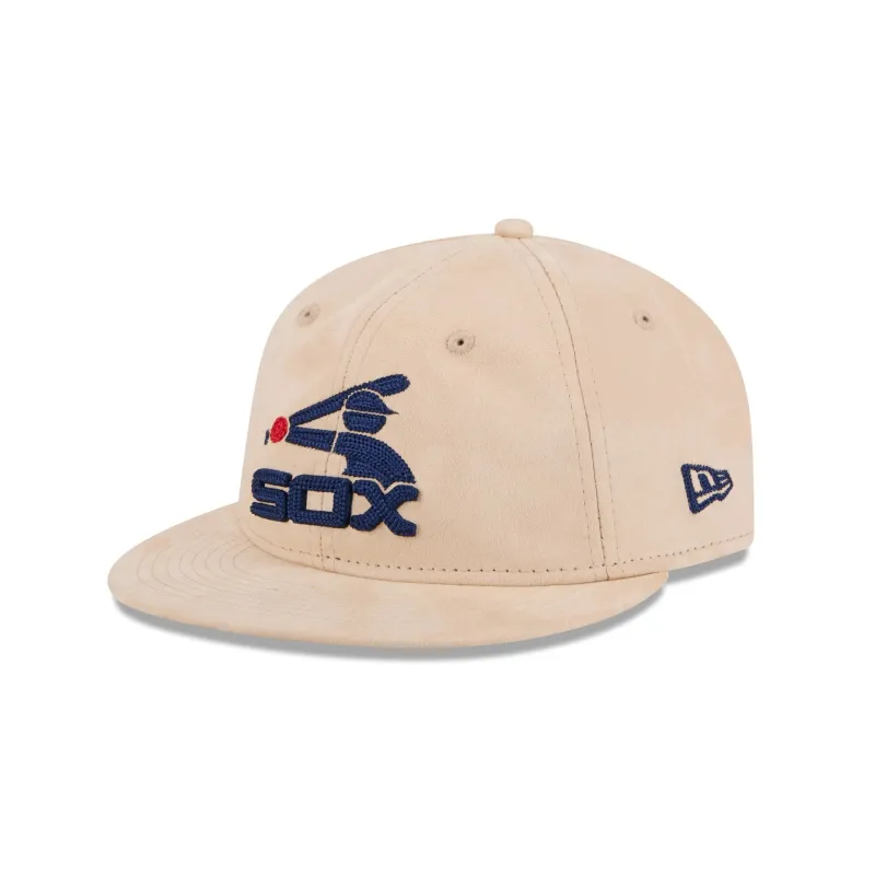 Chicago White Sox Stone Suede Retro Crown 9FIFTY Snapback Hat sold by New Era