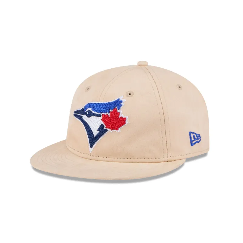 Toronto Blue Jays Stone Suede Retro Crown 9FIFTY Snapback Hat sold by New Era