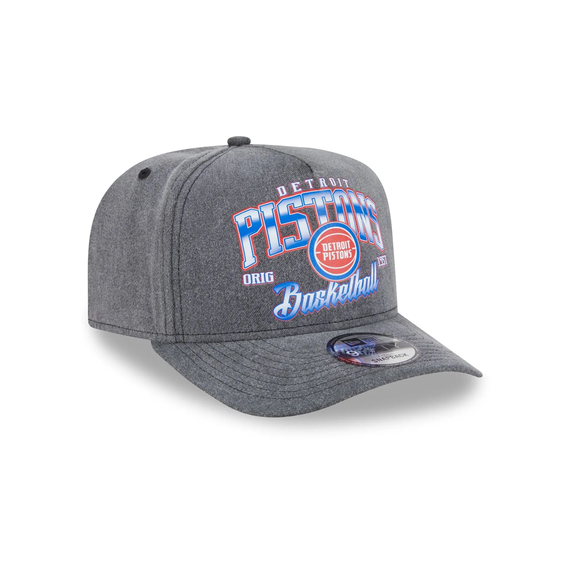 Detroit Pistons Washed 9FIFTY A-Frame Snapback Hat sold by New Era product image thumbnail 3
