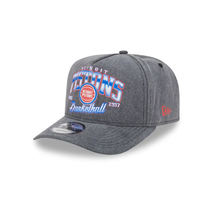Detroit Pistons Washed 9FIFTY A-Frame Snapback Hat sold by New Era