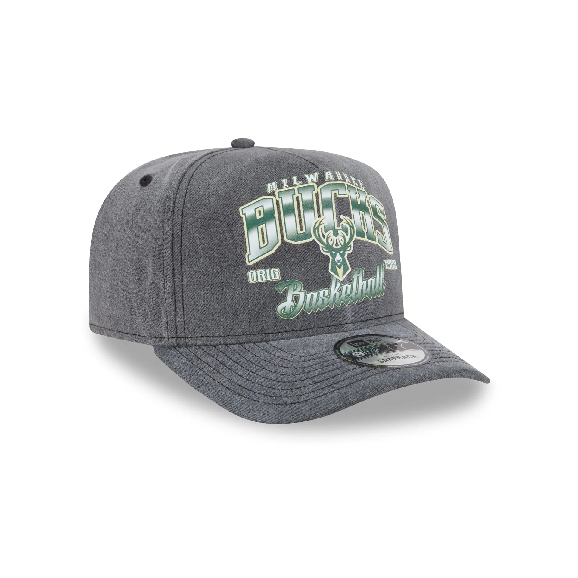 Milwaukee Bucks Washed 9FIFTY A-Frame Snapback Hat sold by New Era product image thumbnail 3